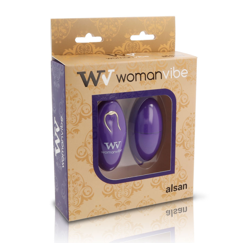Alternative view of WOMANVIBE - ALSAN SILICONE REMOTE CONTROL EGG PURPLE