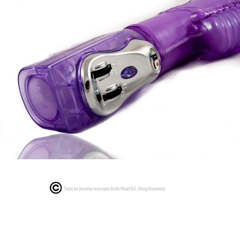 Alternative view of BAILE - LILAC RABBIT UP  DOWN ROTATOR SUPERSTIMULATOR
