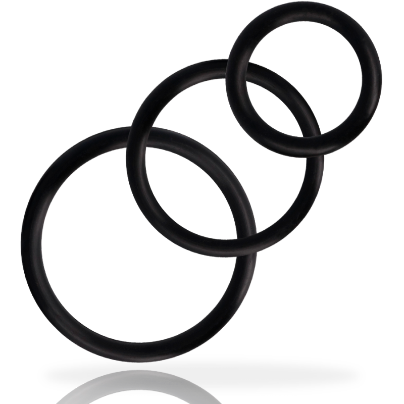Alternative view of ADDICTED TOYS - RINGS SET FOR PENIS BLACK