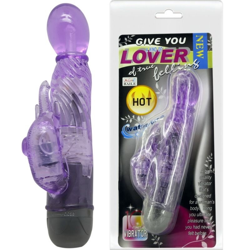 Alternative view of BAILE - GIVE YOU A KIND OF LOVER VIBRATOR WITH LILAC RABBIT 10 MODES