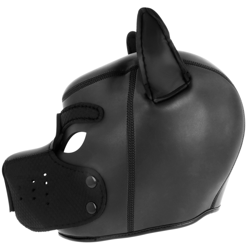 Alternative view of DARKNESS - NEOPRENE DOG MASK WITH REMOVABLE MUZZLE M