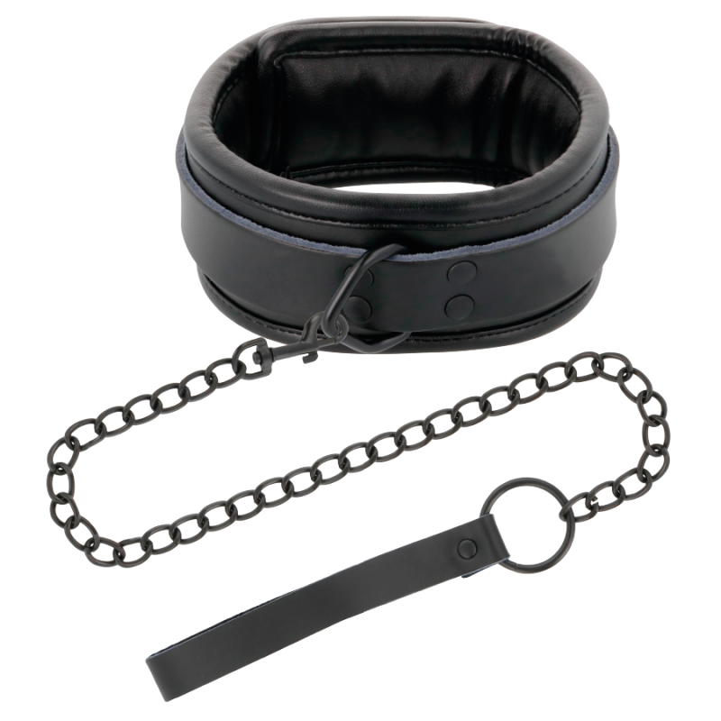 Alternative view of DARKNESS - BLACK NECKLACE WITH CHAIN