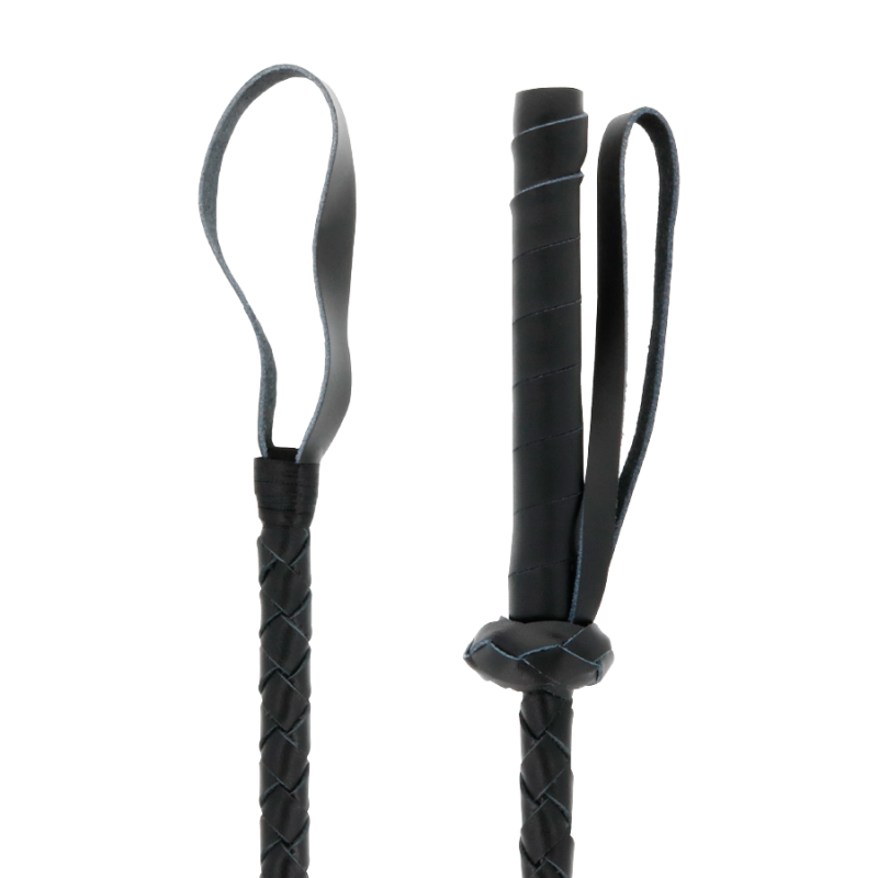 Alternative view of DARKNESS - LEATHER FETISH BDSM WHIP 60CM