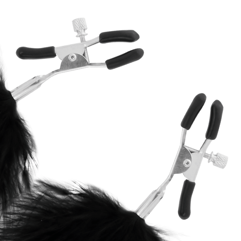 Alternative view of DARKNESS - POM-POM NIPPLE Clamps 2