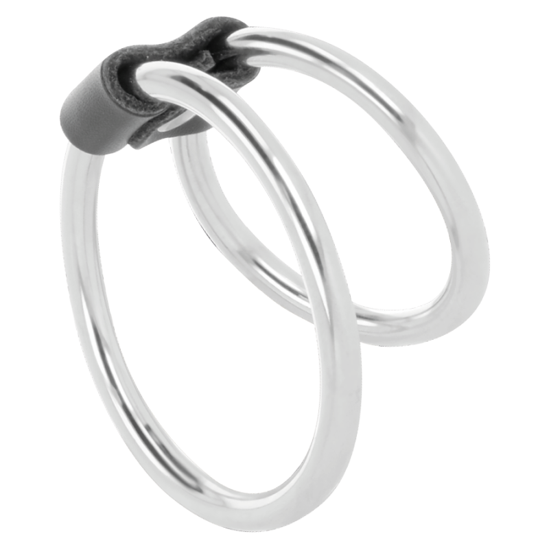 Alternative view of DARKNESS - DOUBLE METAL PENIS RING