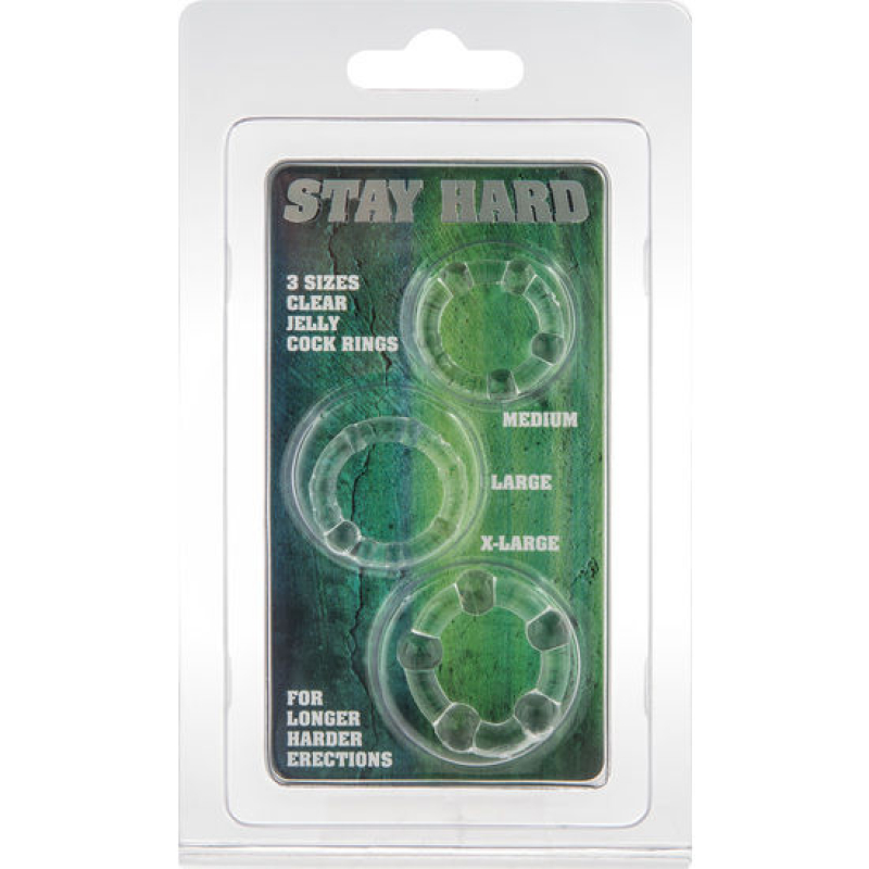 Alternative view of SEVEN CREATIONS - SET OF THREE TRANSPARENT PENIS RINGS