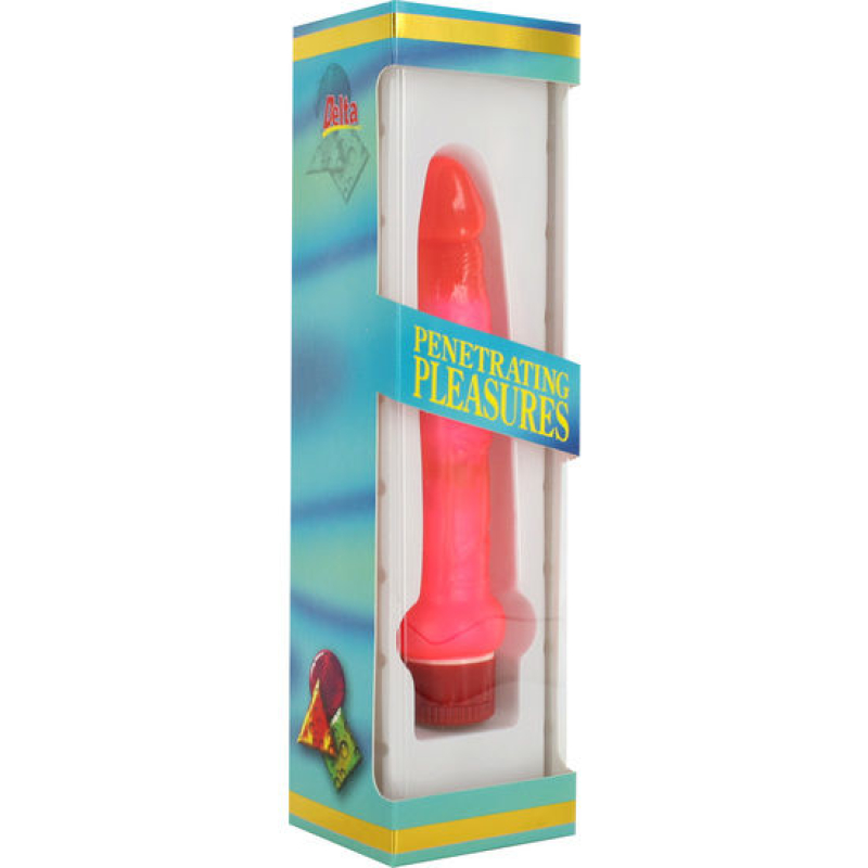 Alternative view of SEVEN CREATIONS - JELLY THIN PINK ANAL VIBRATOR