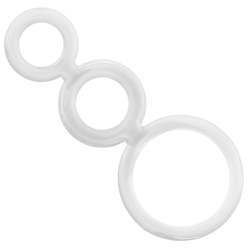 Alternative view of ADDICTED TOYS - RINGS SET FOR PENIS TRANSPARENT