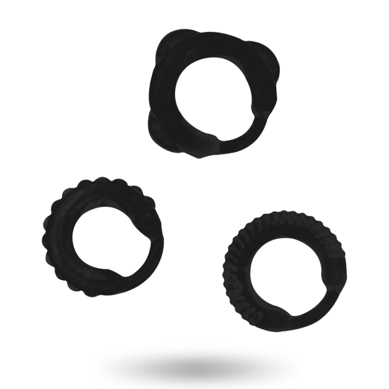 Alternative view of ADDICTED TOYS - C-RING SET BLACK