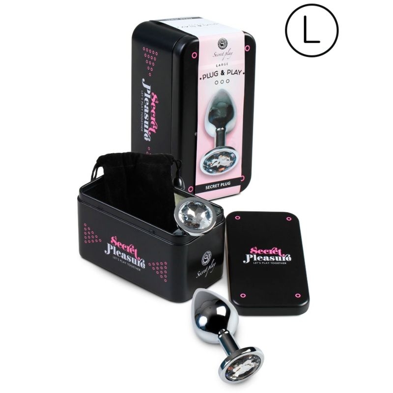 Alternative view of SECRETPLAY - ANAL PLUG SIZE L - CLEAR