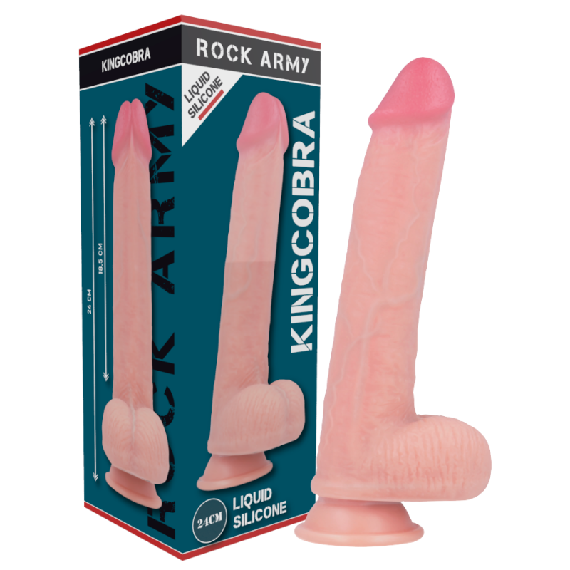 Alternative view of ROCKARMY - LIQUID SILICONE PREMIUM KINGCOBRA REALISTIC 24 CM -O- 4.77 CM
