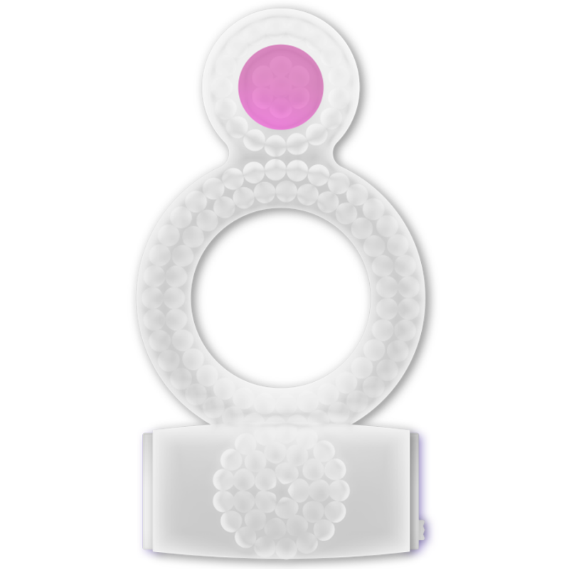 Alternative view of CASUAL LOVE - RING VIBRATING DOUBLE PLEASURE TRANSPARENT
