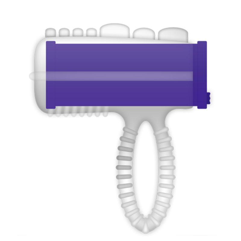Alternative view of CASUAL LOVE - RING TONGUE VIBRATING PURPLE
