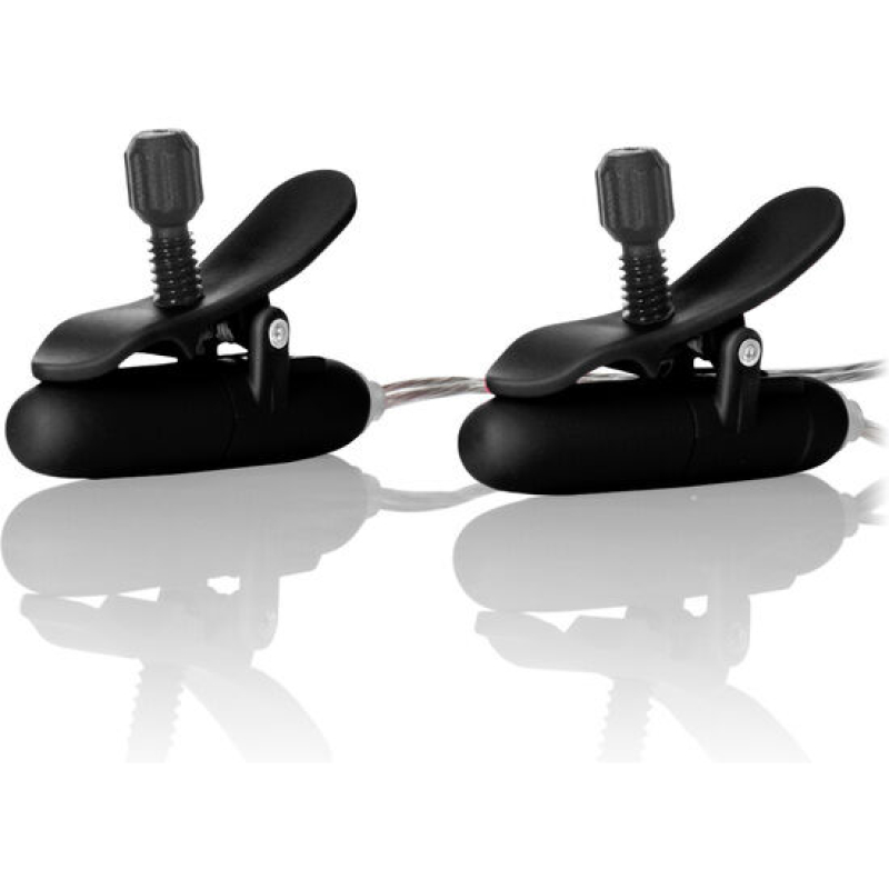 Alternative view of CALEXOTICS - VIBR HEATED NIPPLE TEASERS BLACK