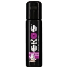 Black bottle of Eros flavored lubricant, Cola flavor, with purple label reading "Tasty Fruits Cola"