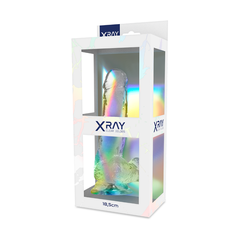 Alternative view of X RAY - CLEAR COCK WITH BALLS 18.5 CM -O- 3.8 CM