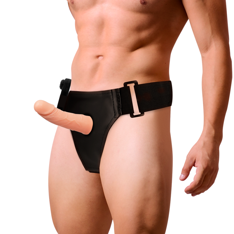 Alternative view of HARNESS ATTRACTION - RNES HOLLOW FRAMES WITH VIBRATOR 15 CM -O- 5 CM