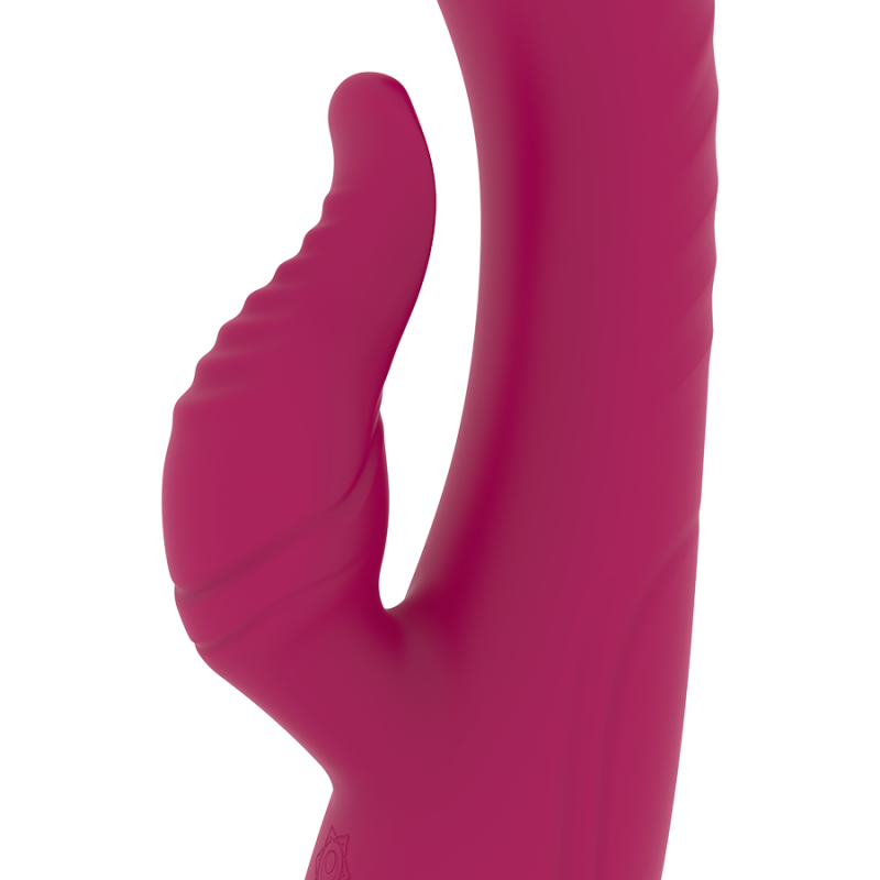 img_90997_b2f8627e6575a6c856a63f5ed5b51d91_1png - Sex Shop | Lodia.gr - 100% Διακριτική Και Παράδοση με courier της επιλογή σας Pink silicone vibrator with a curved shaft shown in close-up against a white background.