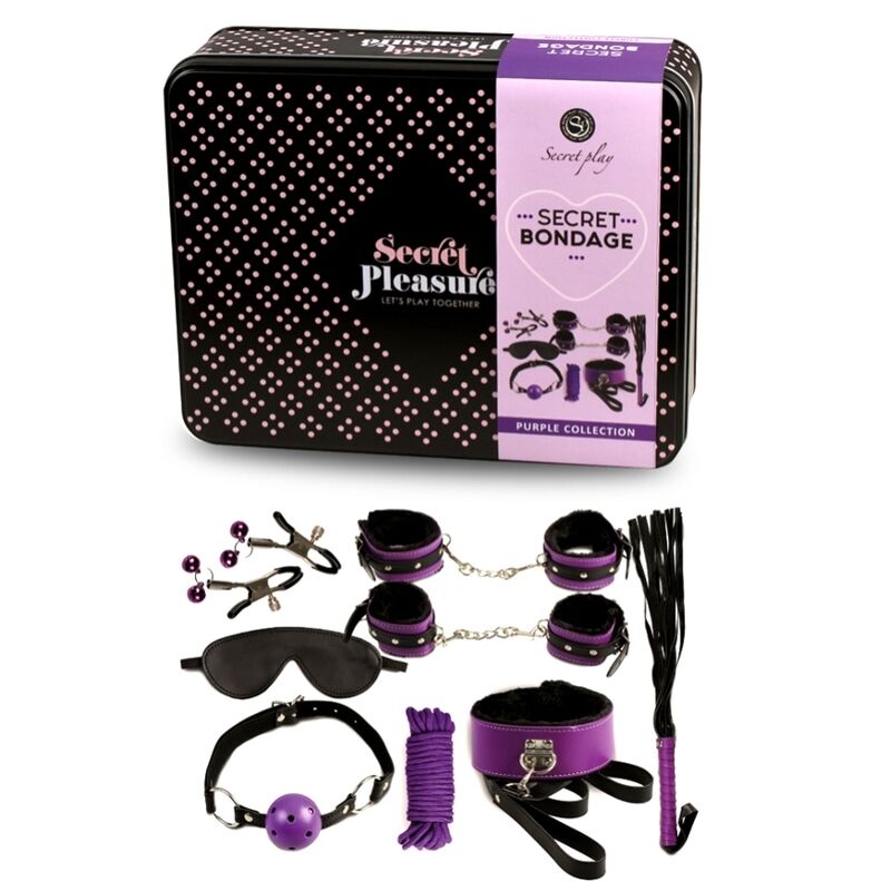 Alternative view of SECRETPLAY - BDSM SET 8PCS PURBLE /BLACK
