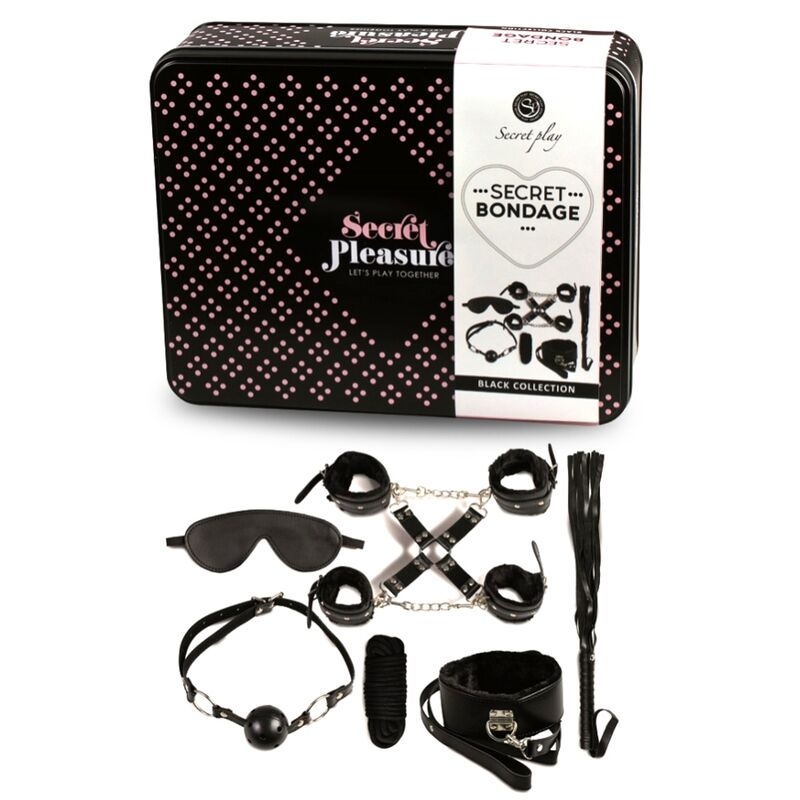 Alternative view of SECRETPLAY - BDSM SET 8 PCS BLACK