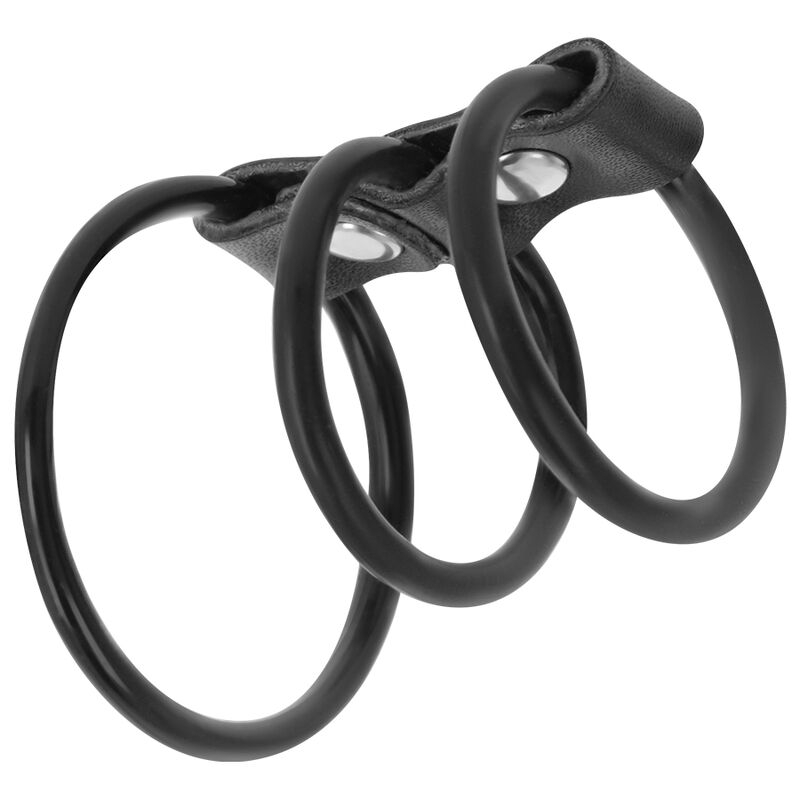 Alternative view of DARKNESS - SET OF 3 FLEXIBLE PENIS RINGS