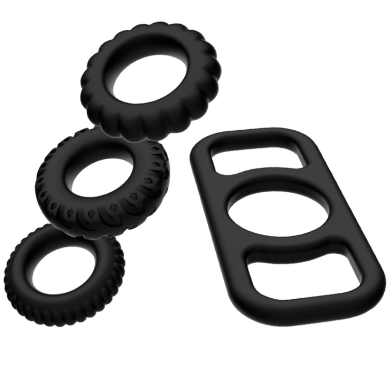 Alternative view of ADDICTED TOYS - COCK RING SET 4 PIECES