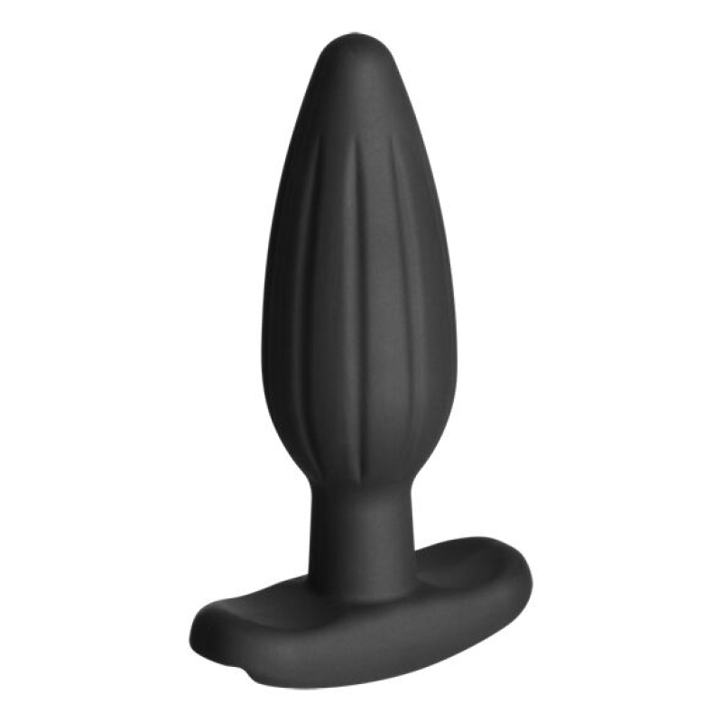 Alternative view of ELECTRASTIM - SILICONE BLACK ROCKER BUTT PLUG MEDIUM