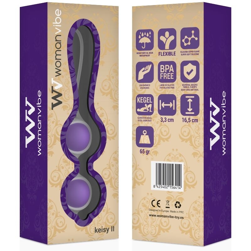 Alternative view of WOMANVIBE - KEISY II SILICONE BALLS